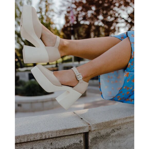 Free People Gwen Platform Mary Janes in Moonlight - Picture 1 of 9